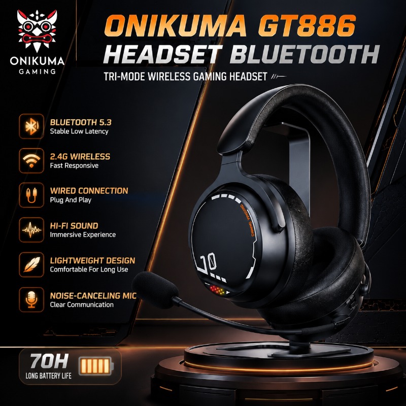 Esports Gaming Headset - Игровая гарнитура ONIKUMA GT886: три режима