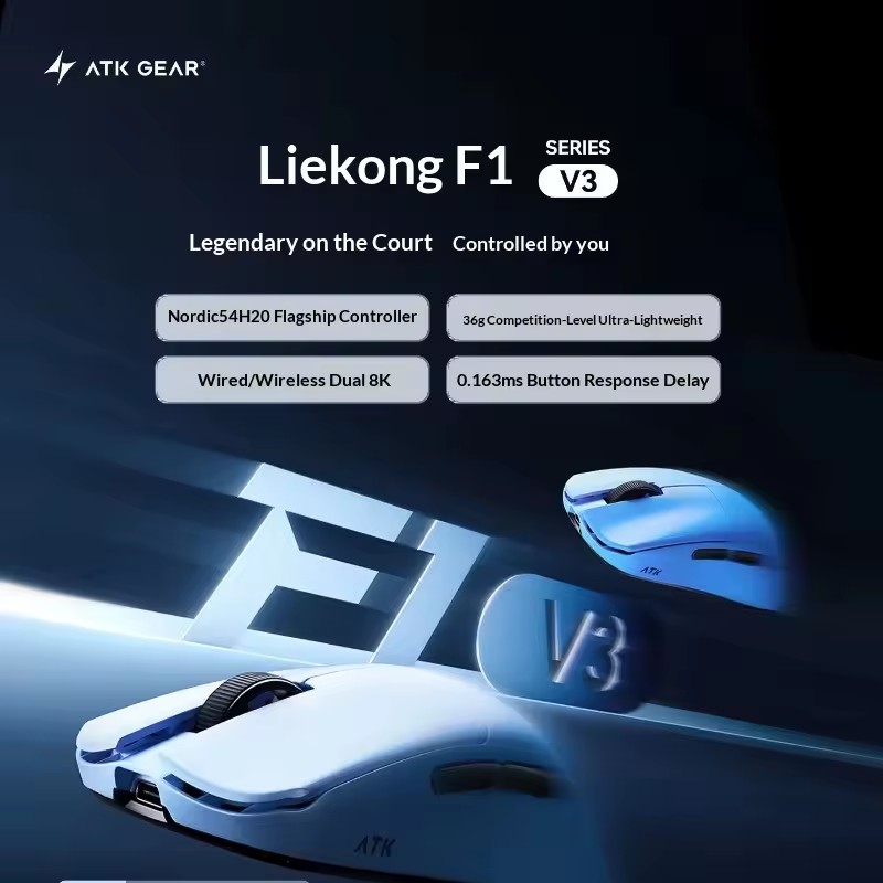 Беспроводная мышь ATK F1 V2/V3 – обзор и цена Gaming Esports Esports